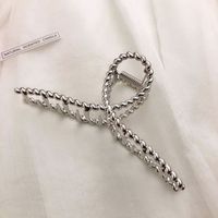 Korean Version Of Lace Butterfly Hairpin Pearl Tassel Hair Catch Metal Large Catch Clip Hair Accessories sku image 11