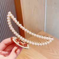 Korean Version Of Lace Butterfly Hairpin Pearl Tassel Hair Catch Metal Large Catch Clip Hair Accessories sku image 44