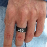316 Titanium Steel Ring Men's Ring Wholesale main image 3