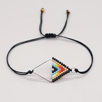Ethnic Style Beads Hand-woven Triangle Geometry Bracelet sku image 6