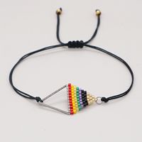 Ethnic Style Beads Hand-woven Triangle Geometry Bracelet sku image 8