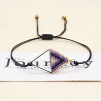 Ethnic Style Beads Hand-woven Triangle Geometry Bracelet sku image 22
