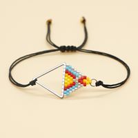 Ethnic Style Beads Hand-woven Triangle Geometry Bracelet sku image 24