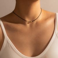 Simple Transparent Invisible Fish Line Zircon Necklace Diamond-studded Clavicle Chain Female sku image 1