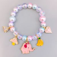 Children's Pearl Bracelet Cute Little Animal Bracelet Beaded Accessories sku image 3
