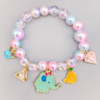 Children's Pearl Bracelet Cute Little Animal Bracelet Beaded Accessories sku image 5