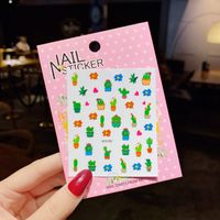 Children's Nail Stickers Baby Nail Stickers Cartoon Fruit Animal Waterproof Sticker Painting sku image 1