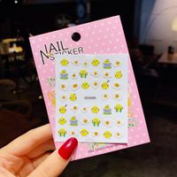 Children's Nail Stickers Baby Nail Stickers Cartoon Fruit Animal Waterproof Sticker Painting sku image 3
