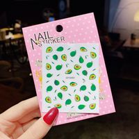 Children's Nail Stickers Baby Nail Stickers Cartoon Fruit Animal Waterproof Sticker Painting sku image 8