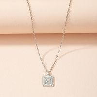 European American Square Brand Pendant Clavicle Chain Letter Sweater Chain sku image 23