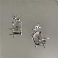 Design Meteor Crystal Star Gems Earrings Wholesale sku image 1