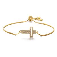 Hollow Cross Bracelet Adjustable European And American Jewelry sku image 1
