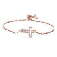 Hollow Cross Bracelet Adjustable European And American Jewelry sku image 2