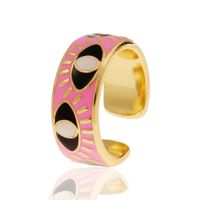European And American Fashion Evil Eye Copper Ring Wholesale sku image 7