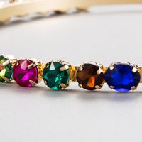 Im Europäischen Und Amerikanischen Stil Eingelegtes Glas Strass-farbiges Diamant-haarband main image 5
