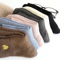 Autumn Winter New Silk Embroidery Love Socks Korean Wholesale main image 6