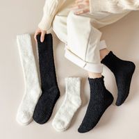 Winter Velvet Fleece Calf Socks Towel Carpet Socks Female Mid-tube main image 1