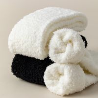 Winter Velvet Fleece Calf Socks Towel Carpet Socks Female Mid-tube main image 4