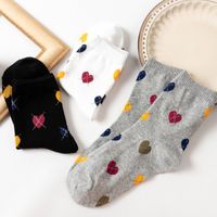 Lange Socken Herz Muster Niedliche Röhren Socken Koreanische Socken Frühling Und Sommer main image 3