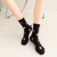 Long Socks Heart Pattern Cute Tube Socks Korean Socks Spring And Summer main image 4