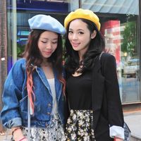 Mode Einfarbig Achteckiger Hut Koreanischer Hut Großhandel main image 1