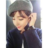 Fashion Solid Color Octagonal Hat Korean Hat Wholesale main image 3