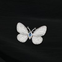 Exquisite Fashion Butterfly Copper Brooch Wholesale main image 3