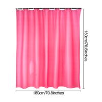 Simple Rose Red Waterproof Mildew Proof Shower Curtain main image 5