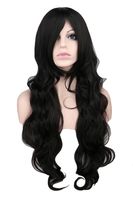 Cosplay Anime Perücke Langes Lockiges Haar 80cm Mehrfarbige Perücke main image 3