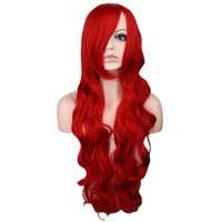 Cosplay Anime Wig Pelo Largo Y Rizado 80cm Peluca Multicolor main image 5