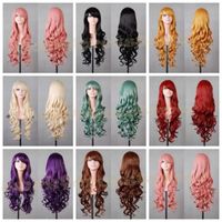 Cosplay Wig Fashion Color Long Curly Hair Cos Wig Wholesale main image 1