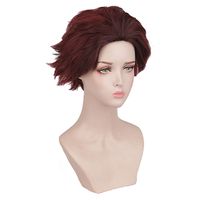 Fashion Cosplay Wig Anime Characters Red Gradient Reddish Brown Wig main image 1