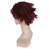 Fashion Cosplay Wig Anime Characters Red Gradient Reddish Brown Wig main image 5