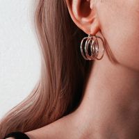 Pendientes De Gota De Círculos Múltiples De Moda Para Mujer Al Por Mayor main image 2