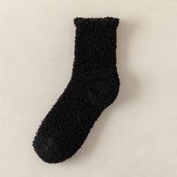 Winter Velvet Fleece Calf Socks Towel Carpet Socks Female Mid-tube sku image 1