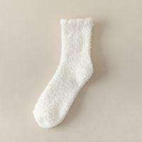Winter Velvet Fleece Calf Socks Towel Carpet Socks Female Mid-tube sku image 2