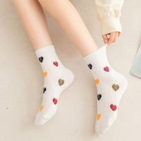 Lange Socken Herz Muster Niedliche Röhren Socken Koreanische Socken Frühling Und Sommer sku image 4