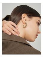 Design Spiral Earrings Female European And American Alloy Earrings main image 6