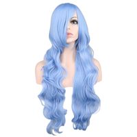 Cosplay Anime Wig Long Curly Hair 80cm Multicolor Wig sku image 6