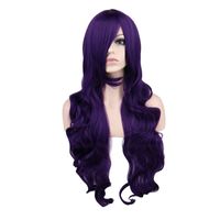 Cosplay Anime Wig Pelo Largo Y Rizado 80cm Peluca Multicolor sku image 9