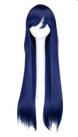 Perruque Cosplay Couleur Longue Perruque De Cheveux Raides Perruque Anime 80cm sku image 2