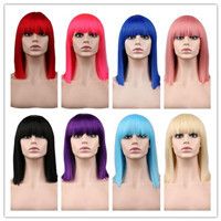Fashion Shoulder-length Women's Wigs Personalized Chemical Fiber Wigs Wholesale sku image 1