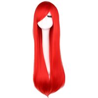 Perruque Cosplay Couleur Longue Perruque De Cheveux Raides Perruque Anime 80cm sku image 5