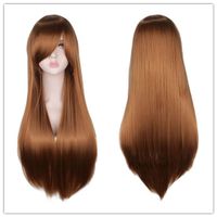 Cosplay Wig Color Long Straight Hair Wig Anime Wig 80cm sku image 7