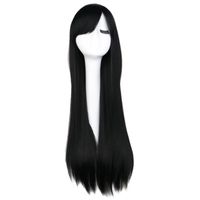 Perruque Cosplay Couleur Longue Perruque De Cheveux Raides Perruque Anime 80cm sku image 13