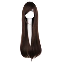 Perruque Cosplay Couleur Longue Perruque De Cheveux Raides Perruque Anime 80cm sku image 16
