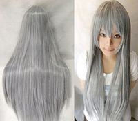 Perruque Cosplay Couleur Longue Perruque De Cheveux Raides Perruque Anime 80cm sku image 20