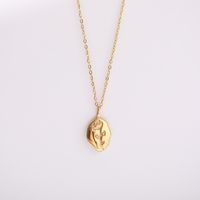 201 Stainless Steel 304 Stainless Steel Rose Necklace sku image 1