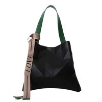 Geometric Rhombus Fashion Wide Shoulder Strap Shoulder Bag Tote Bag main image 6