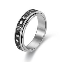 Wholesale Jewelry Titanium Steel Small Flower Rotating Ring Nihaojewelry sku image 8